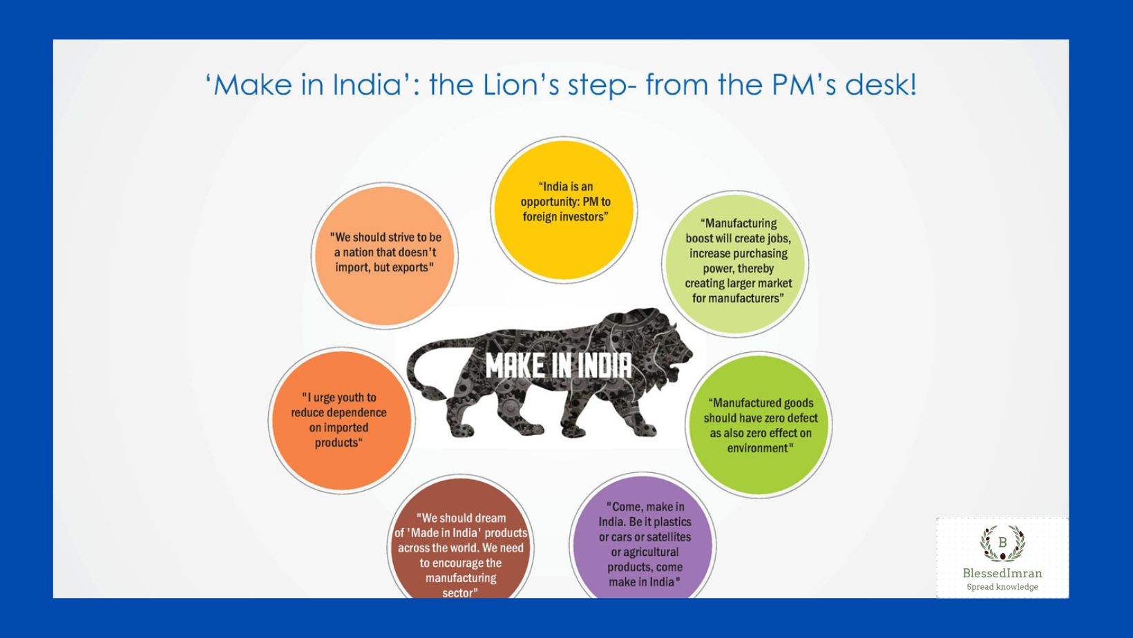 The Lion's step from PM's desk